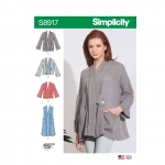 Naiste jakid ja vest, suurused: XS-S-M-L-XL, Simplicity Pattern #S8917