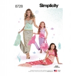Laste, tüdrukute ja naiste kostüüm, suurused: A (kõik suurused), Simplicity Pattern #8728