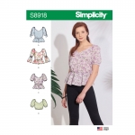 Misses` Tops, Simplicity Pattern #S8918