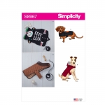 Dog Coats, Sizes: S-M-L, Simplicity Pattern #S8967