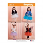 Toddlers` and Children`s Halloween Costumes, Simplicity Pattern #S8978