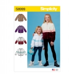 Laste ja tüdrukutetrikoo Hooded jakk, Simplicity Pattern #S8999