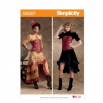 Misses` Steampunk Costumes, Simplicity Pattern #S9007