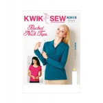 Ruched Neck Tops, Kwik Sew K3915