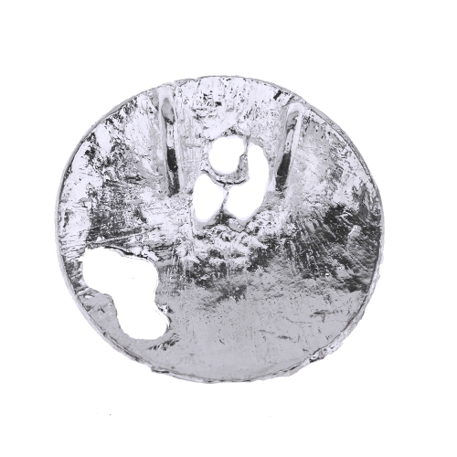 Ümar, klaaskristallidega, värvilise glasuuriga, metallist ripats, 46mm