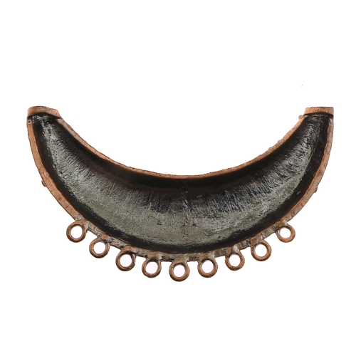 Suur, klaaskristallidega, metallist ripats, 97 x 50mm