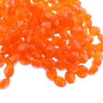 Round faceted glass beads, 12x5mm