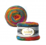 Pehme mitmevärviline lõng Cha Cha, Nako,150 g = u. 105 m 