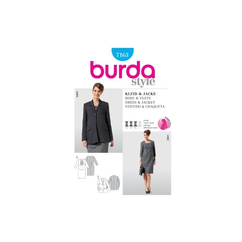 Lõiked suurustele Nr. 34-46, Burda Style Nr. 7163