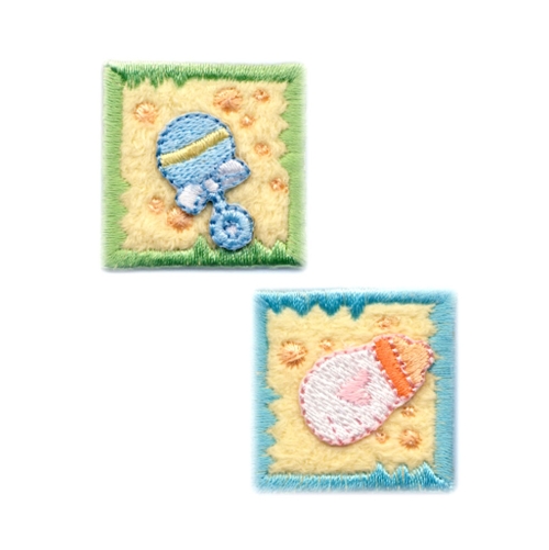 Аппликация клеевая, вышивка текстильная, Термоаппликация, 3,5 x 3,5 cm 