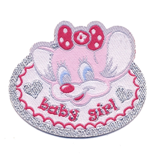 Embroidered Iron-On Patch, 5,5 x 4,5 cm 