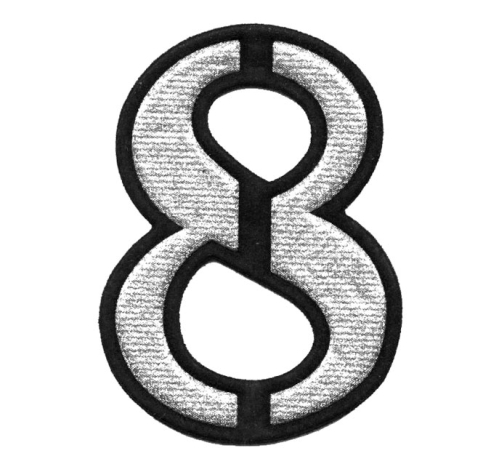 Аппликация клеевая, вышивка текстильная, Термоаппликация, 5,5 x 4,0 cm