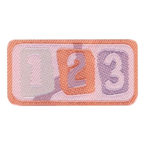 Embroidered Iron-On Patch, 5,5 x 3,0 cm, AJ54