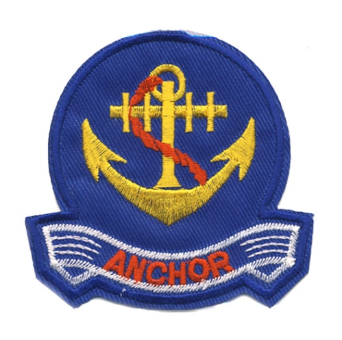 Embroidered Iron-On Patch, ø7,0 cm, AR95