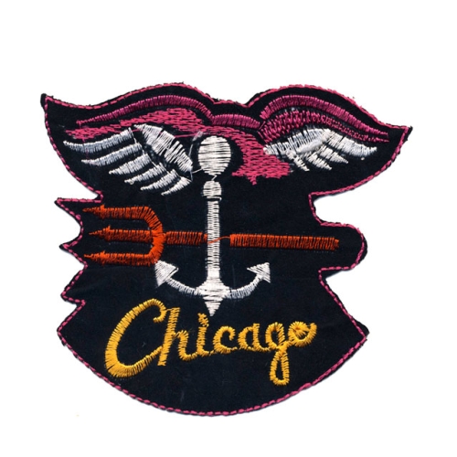 Embroidered Iron-On Patch, 10,0 x 9,5 cm, AR78
