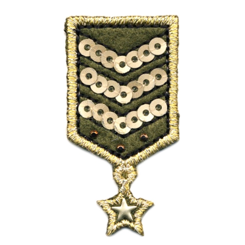 Аппликация клеевая, вышивка текстильная, Термоаппликация, 5,0 x 2,5 cm