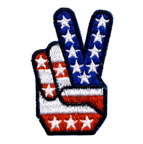 Embroidered Iron-On Patch, 8,5 x 5,0 cm, AT15