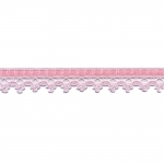 Cotton Crochet Lace with Satin Ribbon 3481, 2 cm