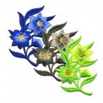 Triigitav aplikatsioon, paremale kalduv, 9,5 cm x 7,0 cm