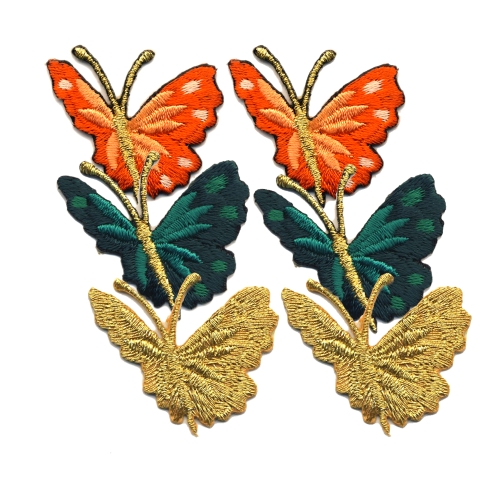 Embroidered Iron-On Patch (Pair), 3,5 cm x 3 cm