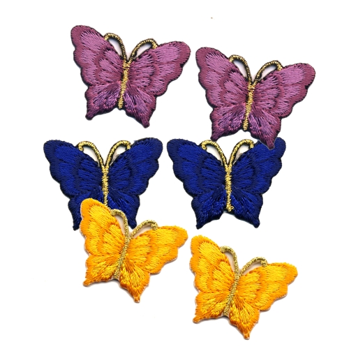 Embroidered Iron-On Patch (Pair), 3,5 cm x 2,5 cm