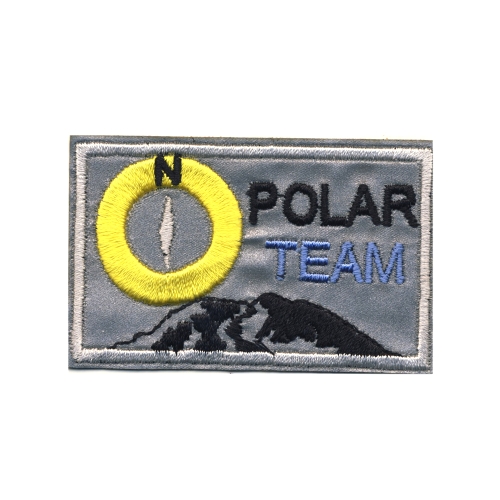 Embroidered Iron-On Reflective Patch, 6,5 cm x 4,0 cm