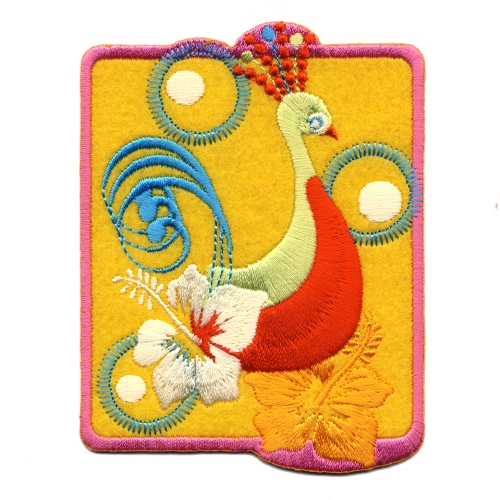 Embroidered Iron-On Patch, 7,0 cm x 8,5 cm