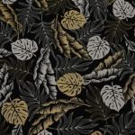Gobeläänkangas metallikniidiga, BB1.201540.1016.650, Botanic Leaf Luxury