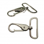 Glossy Swivel hook; swivel latch; snap hook, Twist Base, 60 x 46 mm for band 35 mm
