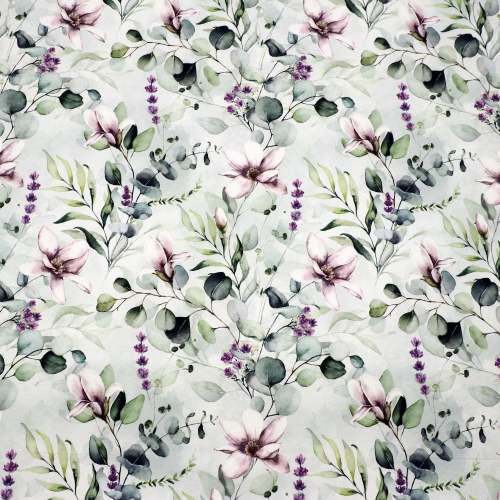 Curtain fabric, 280 cm, Lirio C, 6184, Aqua