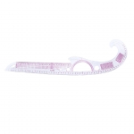 Transparent plastic Multi Function French Curve Versatile Cutting-out Ruler, 53 cm 