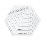Transparent Hexagon Ruler, 9 cm, MHEX14, KL2122
