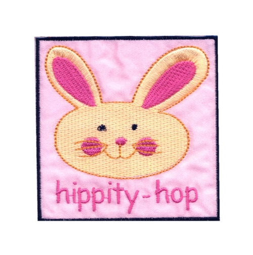 Embroidered Iron-On Patch, 8,0 x 7,5 cm, AS41