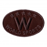Embroidered Iron-On Patch, 7,8 x 5,1 cm, AR19