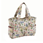 Craft bag, handbag: Floral Garden: Spring Garden (Matt PVC), (d/w/h): 13 x 36 x 31 cm, Hobby Gift MRB-272