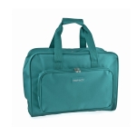 Kovapohjainen laukku kookkaan ompelukoneen mitoissa, (d/w/h): 20 x 47 x 33 cm, Hobby Gift MR4660-TEAL