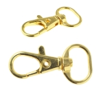 Swivel hook; swivel latch; swivel ring; snap hook, key clasp, Twist Base, 33 x 16 mm for band 8-10 mm