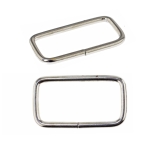 Square metal loop, spacer 38 mm x 21 mm strap width: 30 mm
