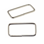 Square metal loop, spacer 44 mm x 21 mm strap width: 35 mm