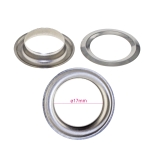 Люверсы, латунные, дырка ø17мм