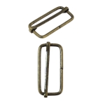 Metal triglide buckle, fashion buckle 40x23 mm for belt width 35 mm