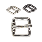 Metal buckle 16 x 17 mm for belt width 10 mm, shiny plating