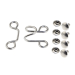 Hooks & Eyes, brass made, 23 mm x 33 mm