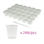 1 tray, 24 cups 30ml, 24 caps + 1 graduated plastic dropper 3 ml, HDupont DUS0501