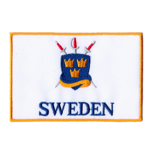 Embroidered Iron-On Patch, 9,1 x 6,1 cm, AR90
