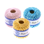 Pearl Cotton Yarn Perle 5 Color, Madame Tricote, Ne 5/2, Nm 8/2 