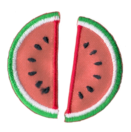 Embroidered Iron-On Patch, 3,9 x 4,0 cm, x2, AN58