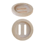 Four-hole wooden buttons (beech), ø30 mm, button size: 48L