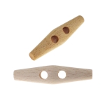 2 Hole Wood Button 58 x 14 mm
