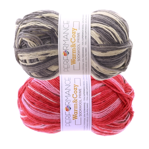 Sock Yarn Sockwool Prime Warm & Cozy 75 g, Performance, 75 g = u. 200 m 